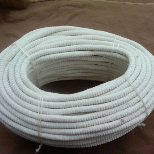 Interlock woven nylon pull cord rope